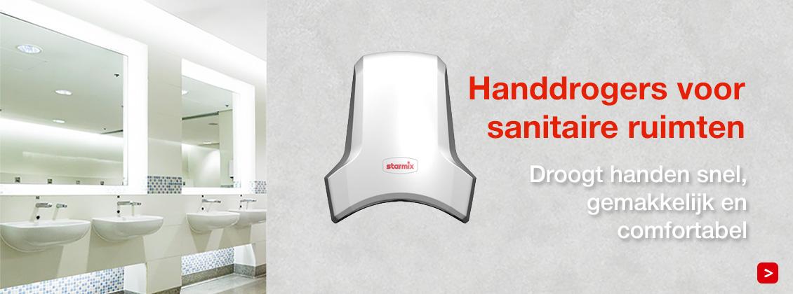Handdrogers voor sanitaire ruimten